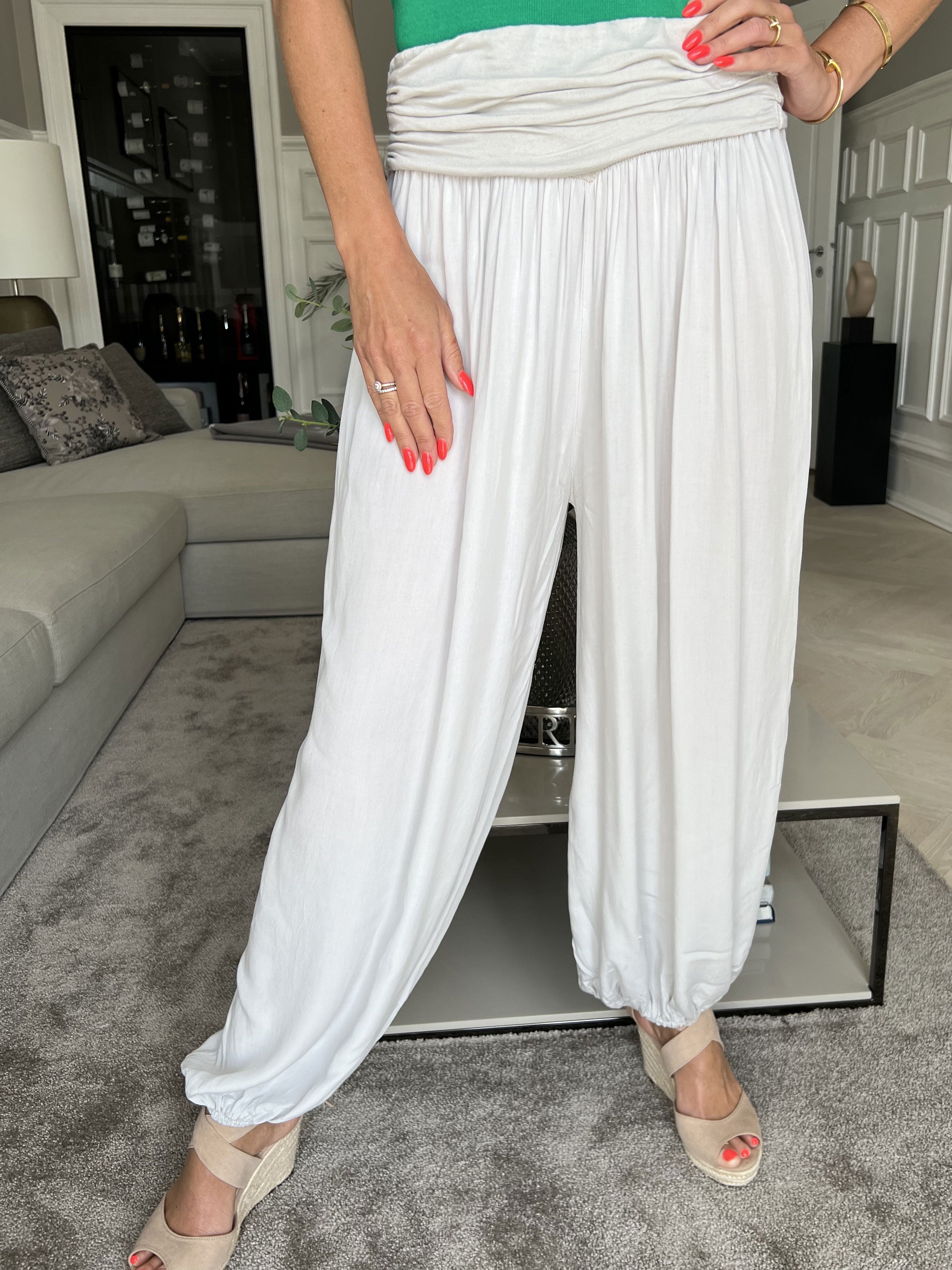 Vibe - Lette og løse bukser med elastikkant i livet